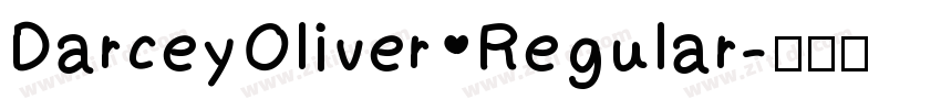 DarceyOliver Regular字体转换